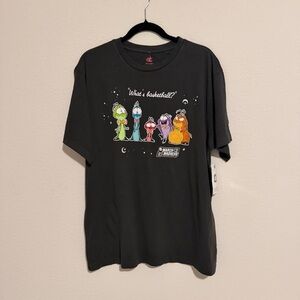 Champion toon squad march madness what’s basketball aliens shirt black LARGE NWT